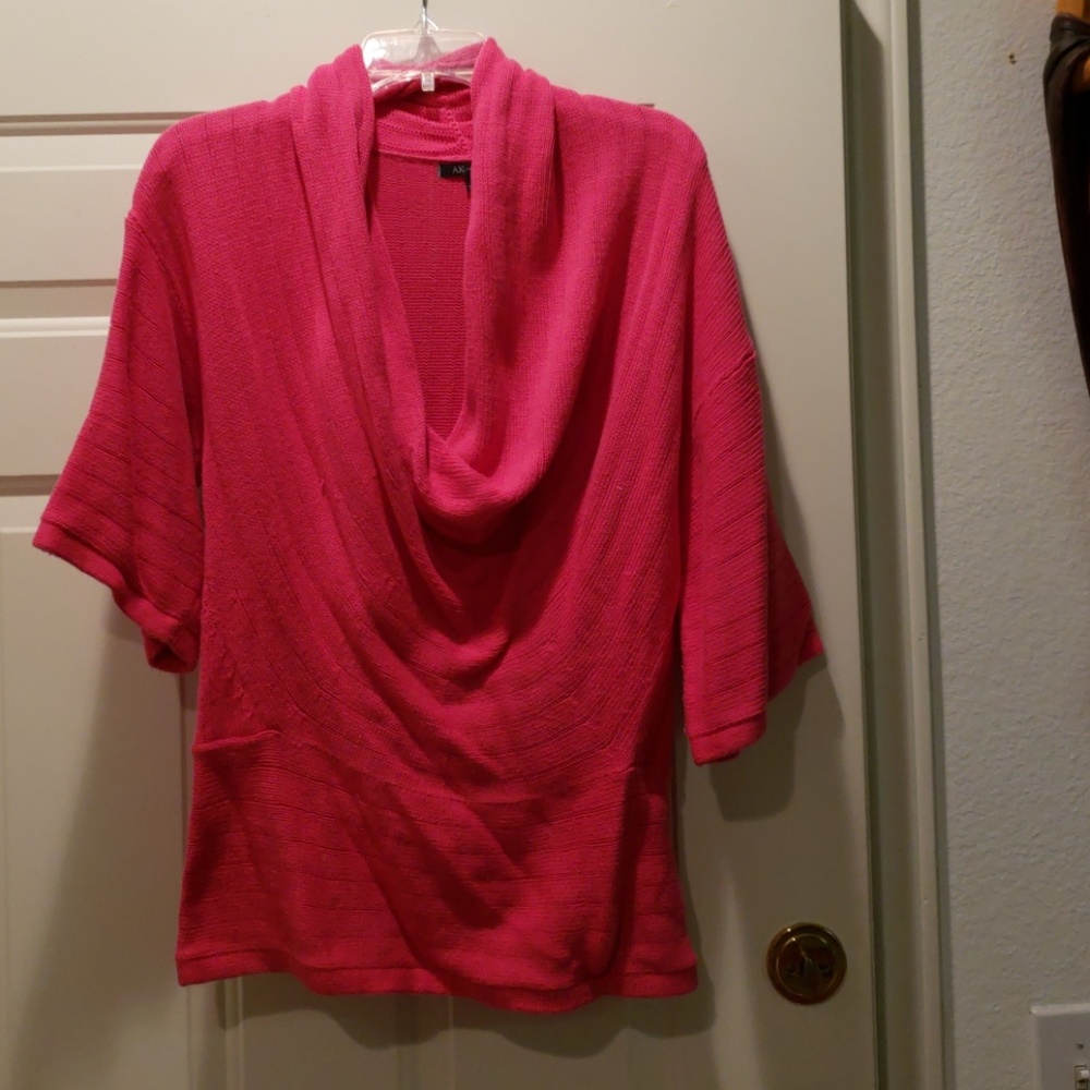 Anne Klein L cowl neck sweater